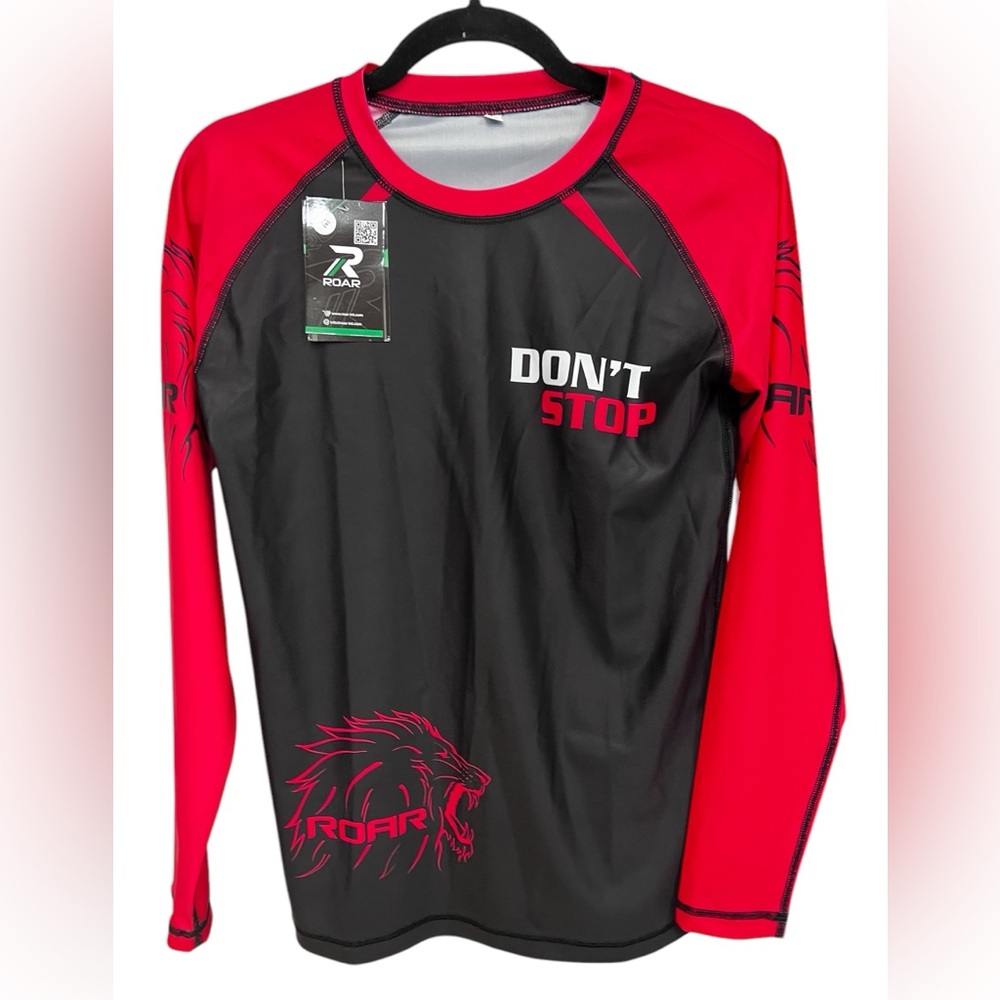 Roar Kids Long Sleeve Shirt - Black and Red